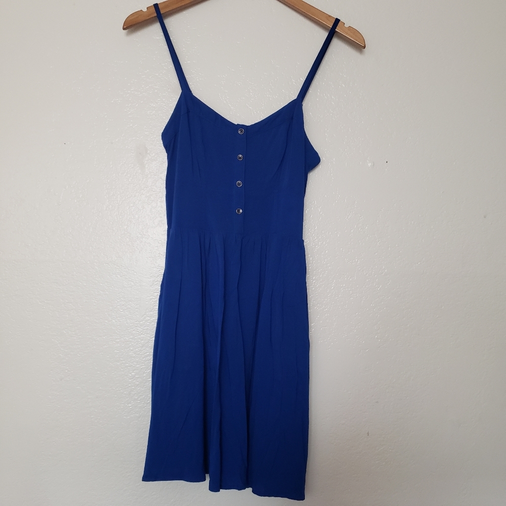 Cobalt Blue Baby Doll Dress